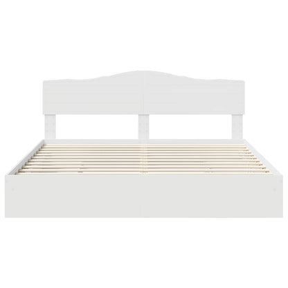 Letto con Contenitore Bianco 180 x 200 cm Legno multistrato | homemem39