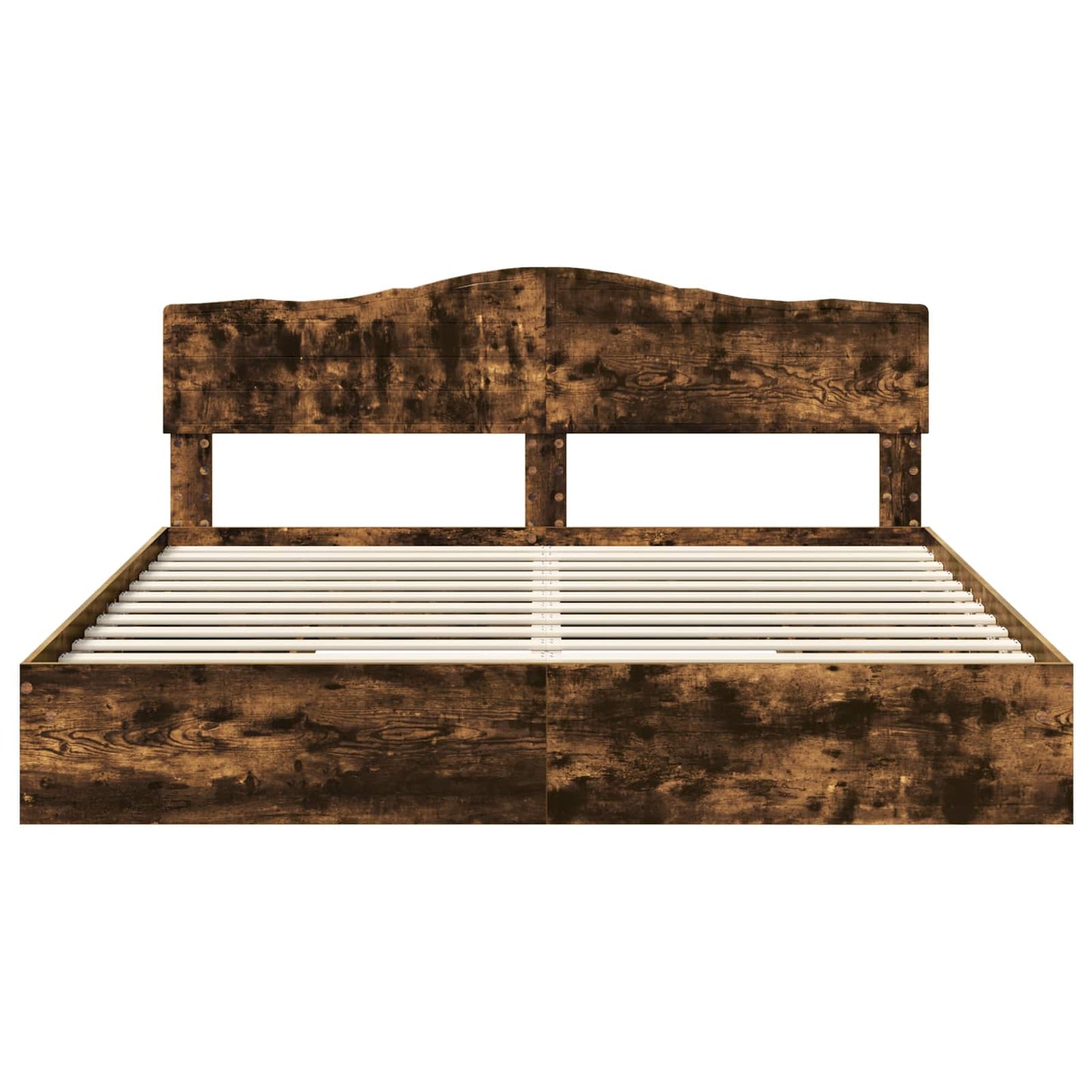 Letto con Contenitore con testiera Rovere fumé 180 x 200 cm | homemem39