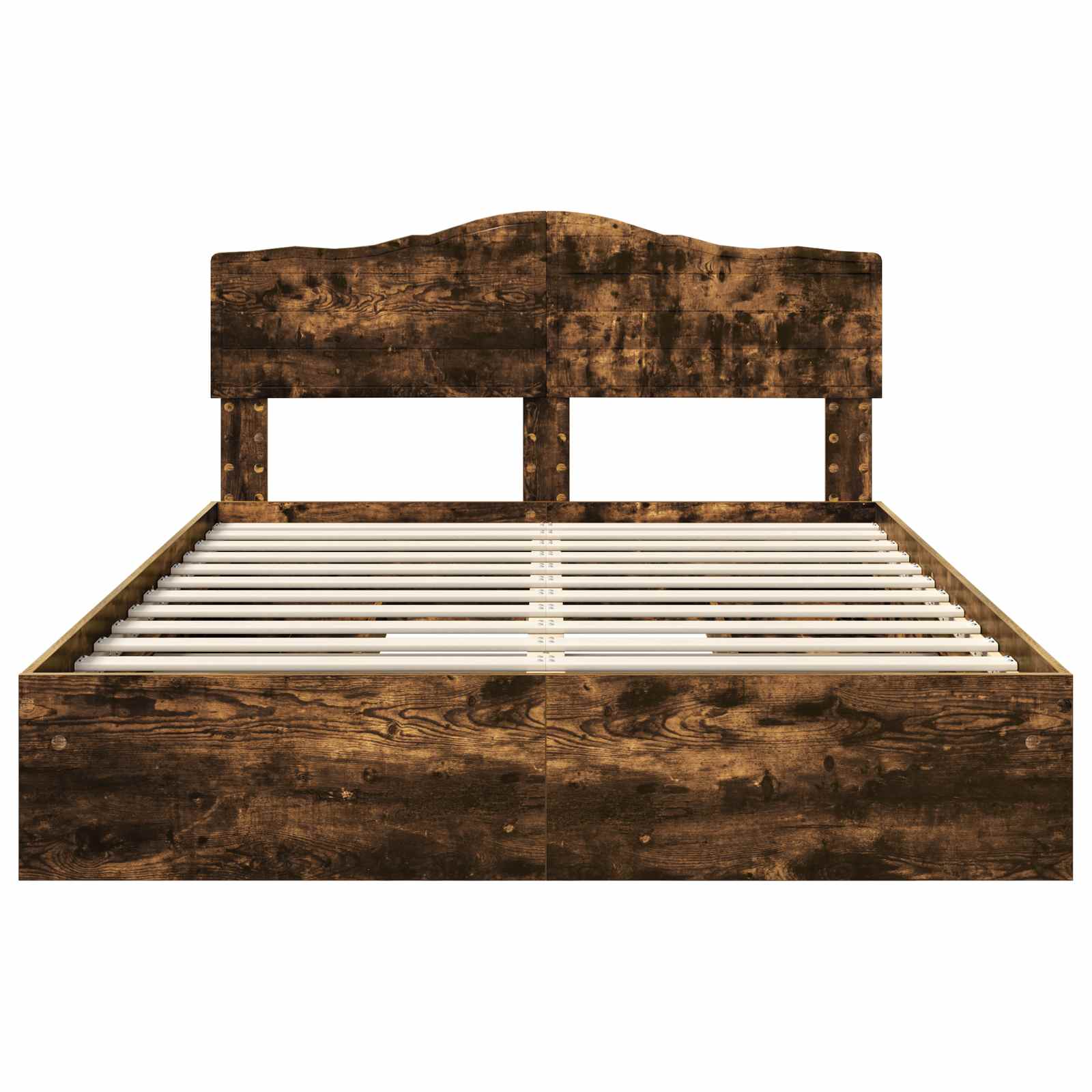 Letto con Contenitore con testiera Rovere fumé 160 x 200 cm | homemem39