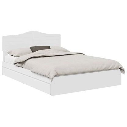 Letto con Contenitore Bianco 140 x 200 cm Legno multistrato | homemem39