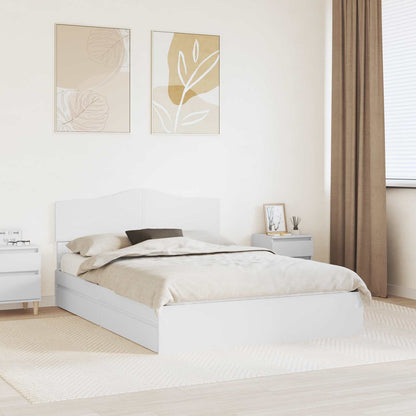 Letto con Contenitore Bianco 140 x 190 cm Legno multistrato | homemem39