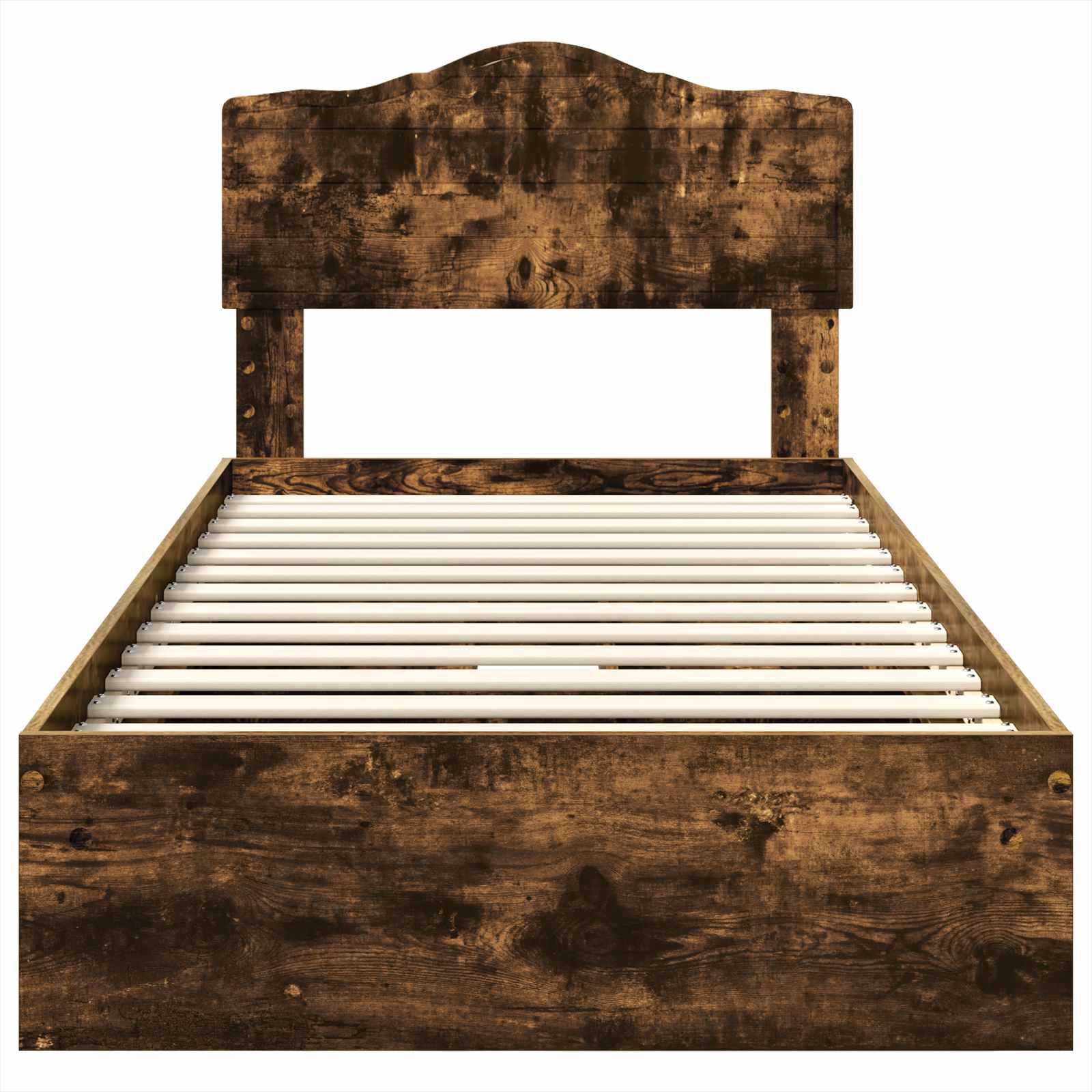 Letto con Contenitore Rovere fumé 90 x 190 cm Legno multistrato | homemem39