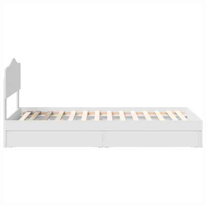 Letto con Contenitore Bianco 70 x 190 cm Legno multistrato | homemem39