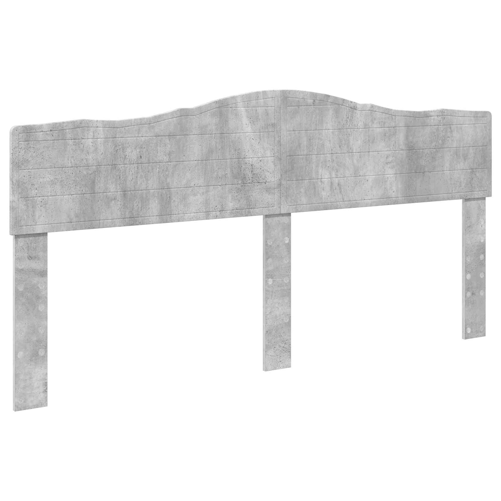 Struttura del letto con testiera Grigio cemento 200 x 200 cm | homemem39