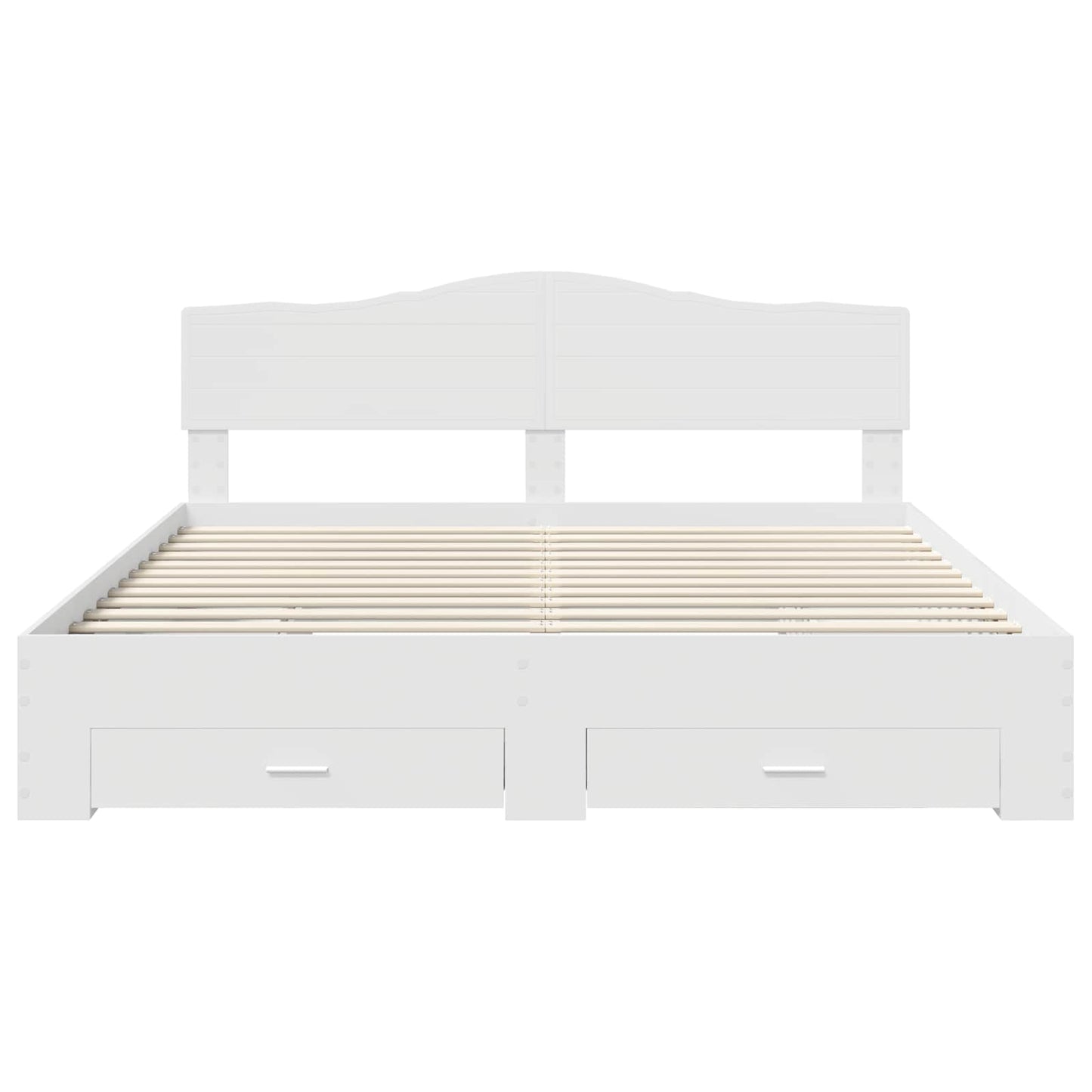 Struttura del letto Bianco 180 x 200 cm Legno multistrato | homemem39