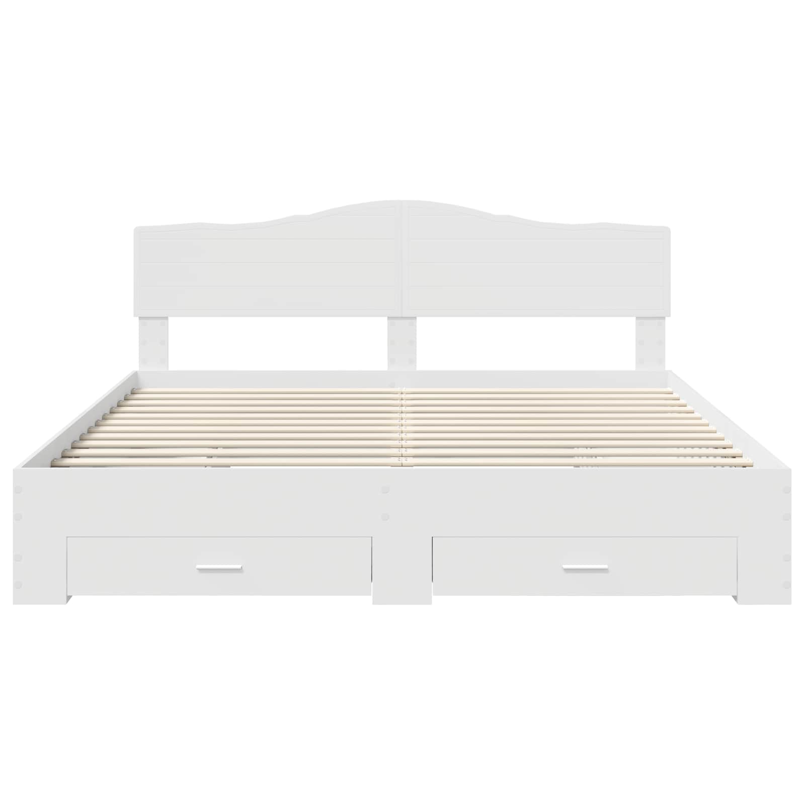 Struttura del letto Bianco 180 x 200 cm Legno multistrato | homemem39