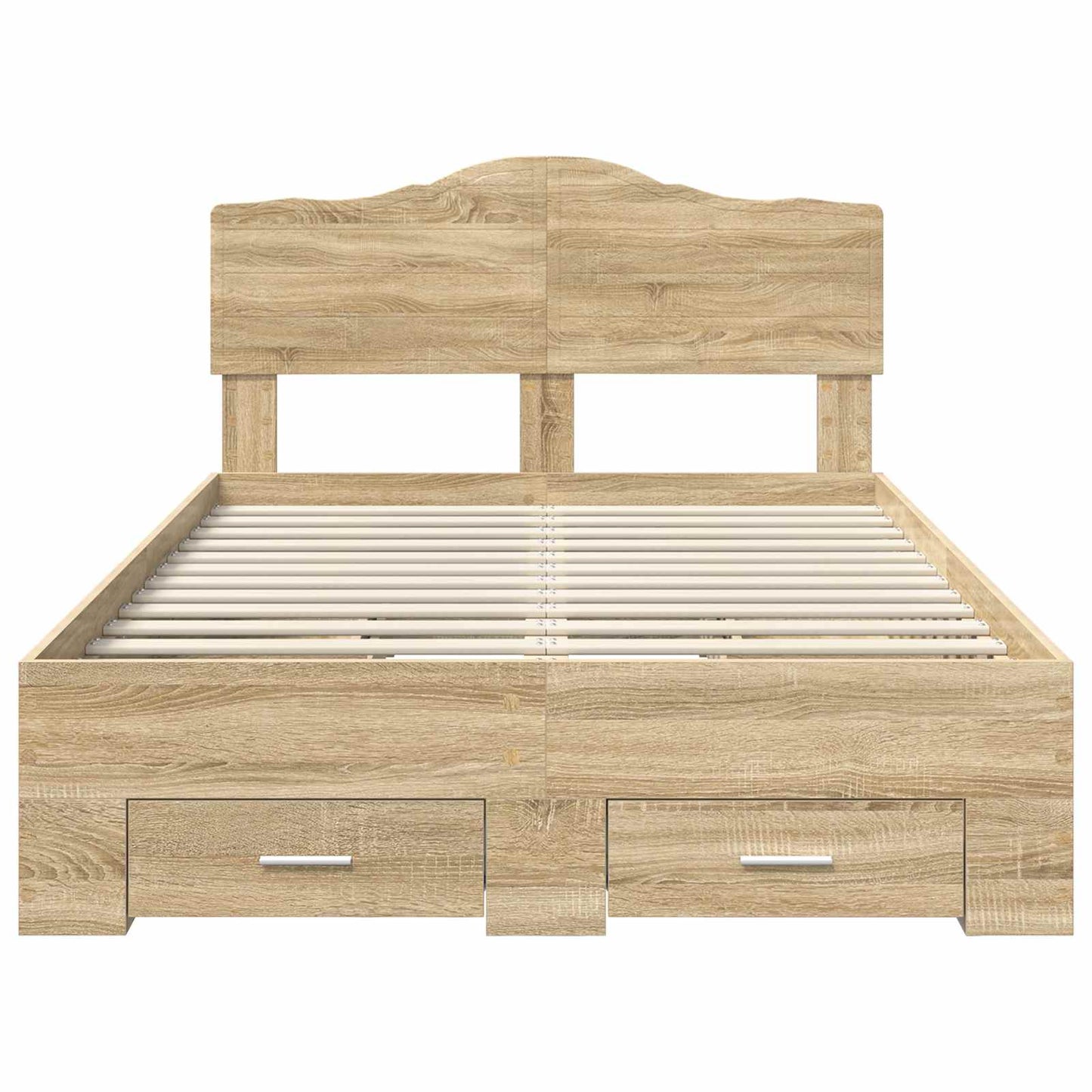 Struttura del letto con testiera Rovere Sonoma 120 x 200 cm | homemem39