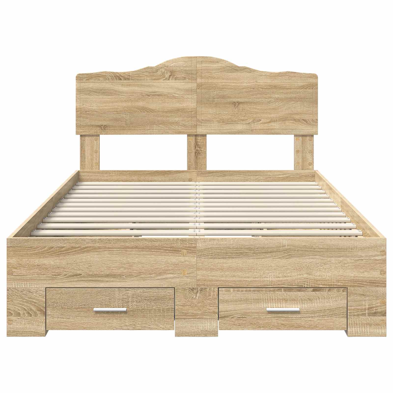 Struttura del letto con testiera Rovere Sonoma 120 x 200 cm | homemem39