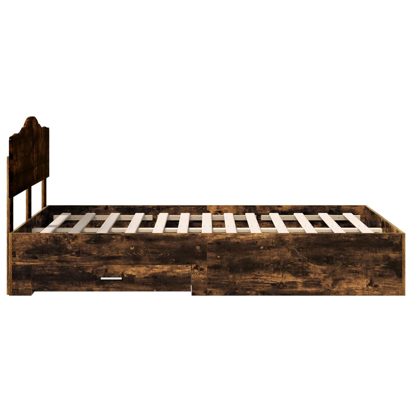 Struttura del letto Rovere fumé 120 x 200 cm Legno multistrato | homemem39