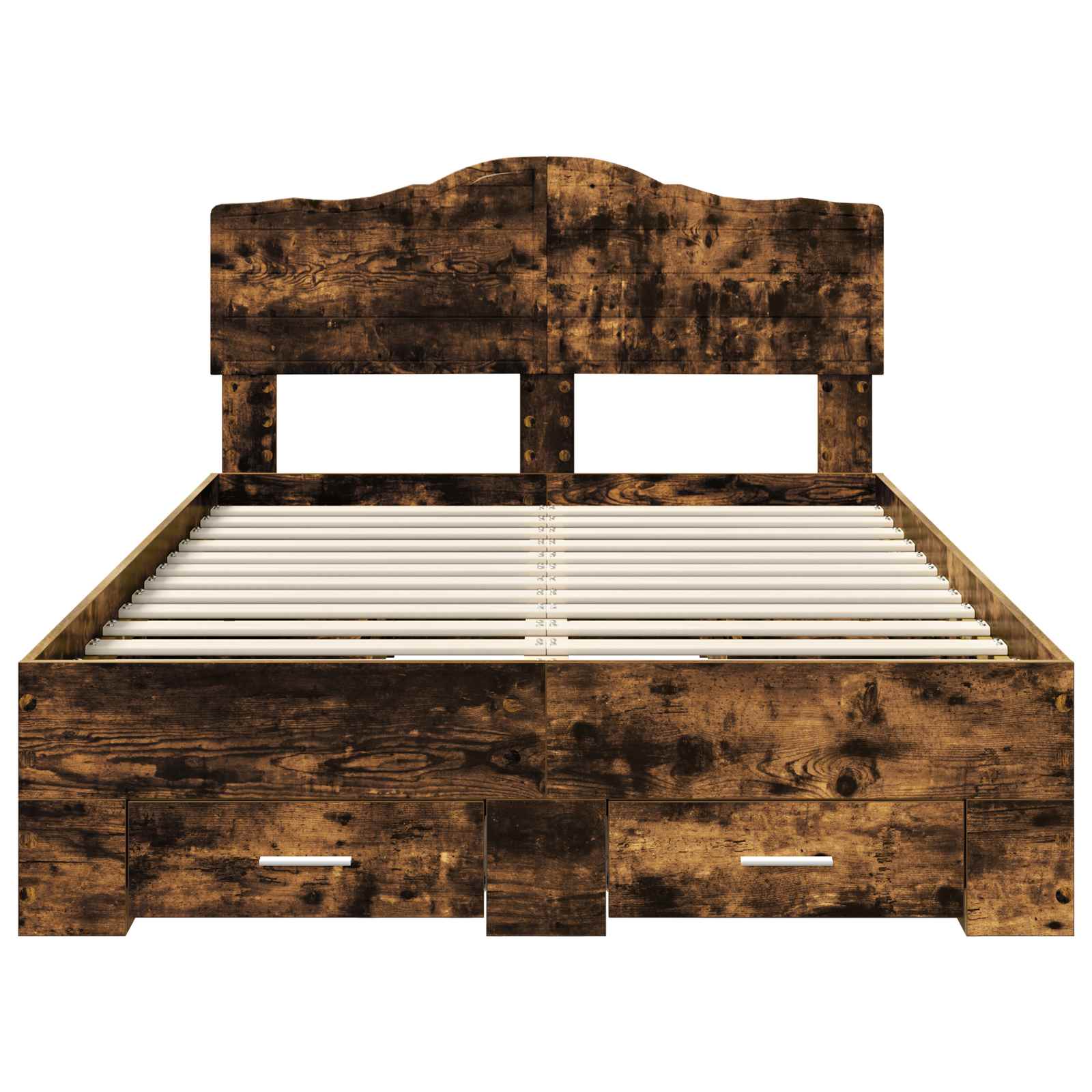 Struttura del letto Rovere fumé 120 x 190 cm Legno multistrato | homemem39