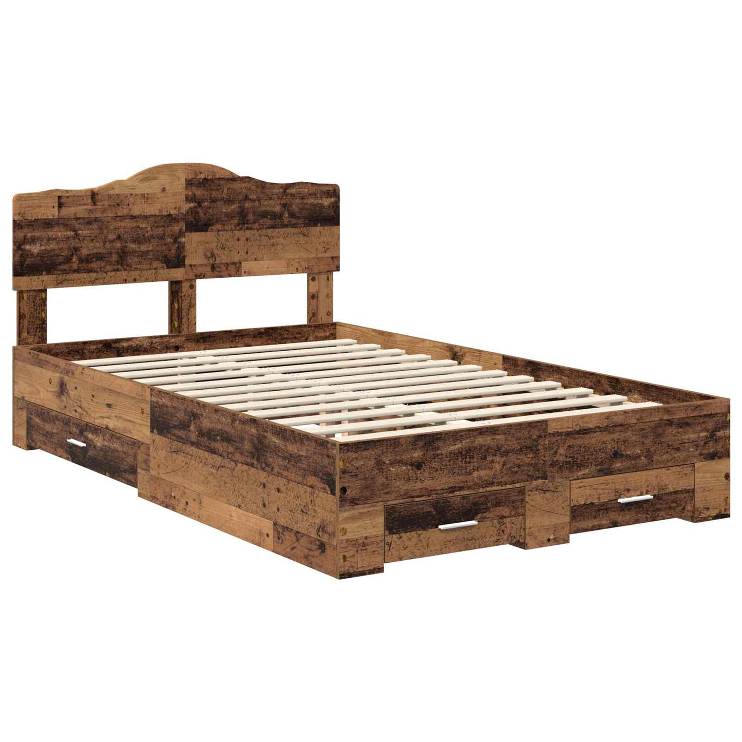 Struttura del letto con testiera Legno vecchio 120 x 190 cm | homemem39