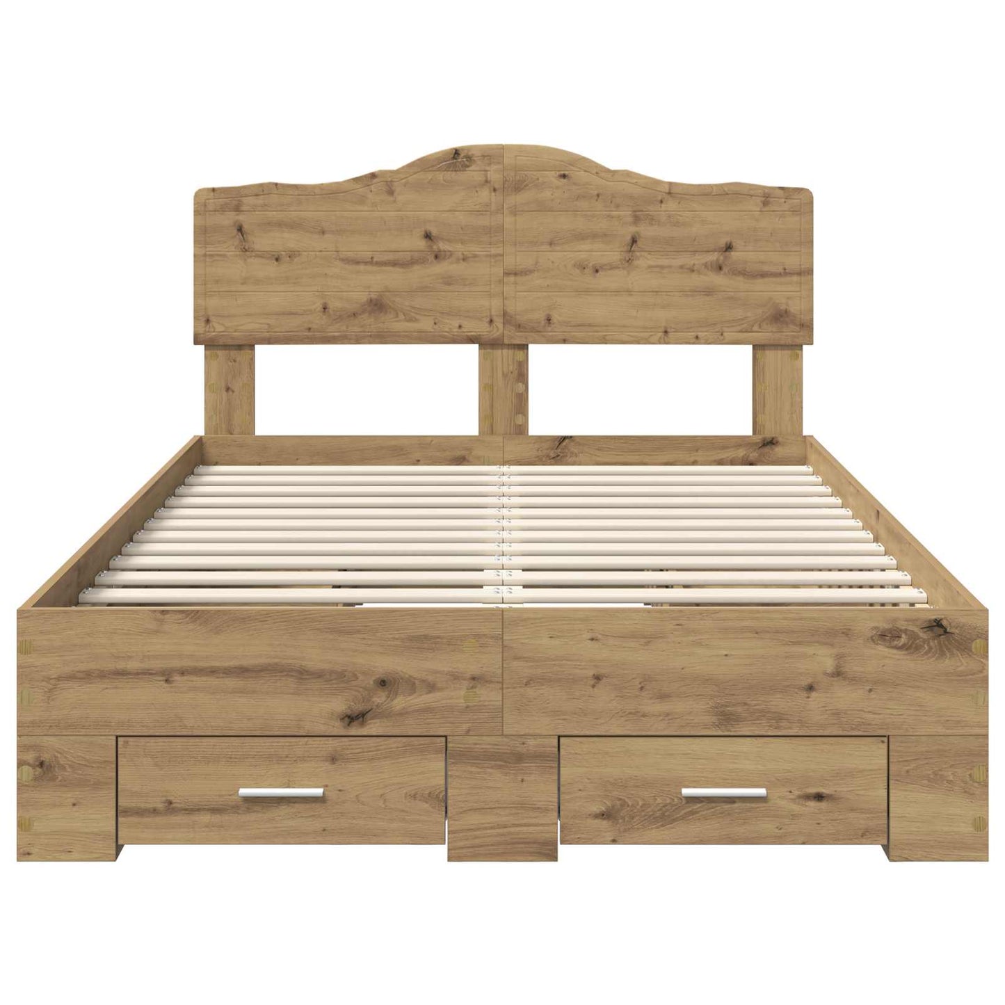 Struttura del letto Rovere artigianale 120 x 190 cm | homemem39