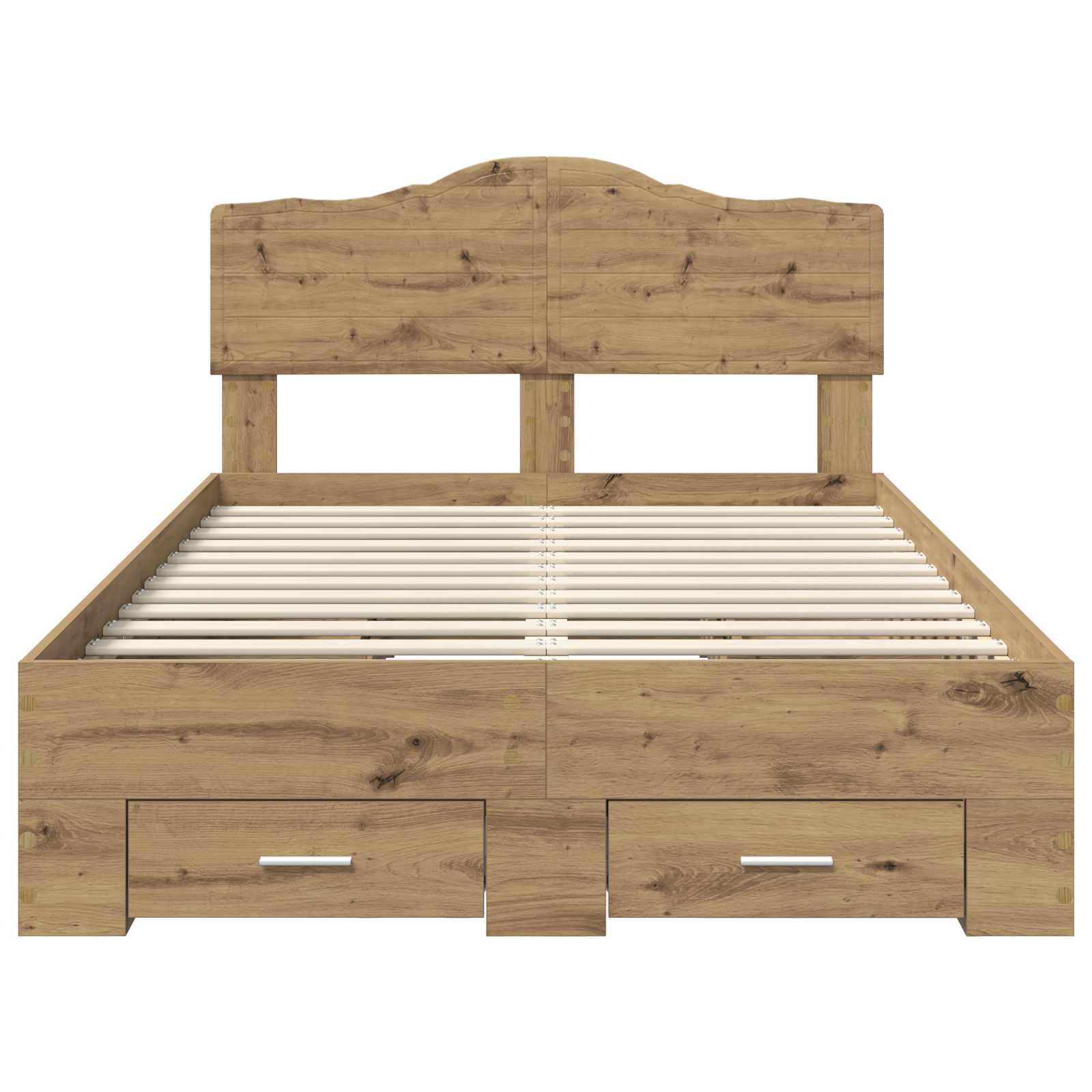 Struttura del letto Rovere artigianale 120 x 190 cm | homemem39