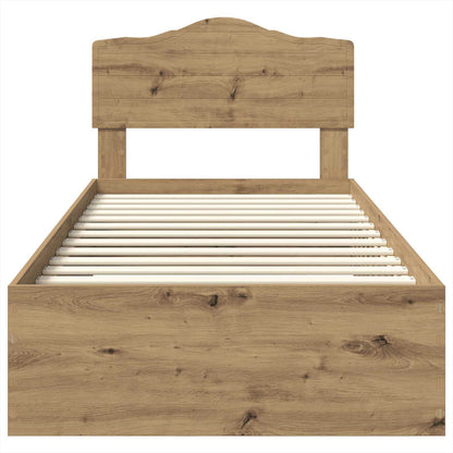 Struttura del letto Rovere artigianale 100 x 200 cm | homemem39