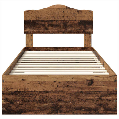 Struttura del letto Legno vecchio 90 x 200 cm Legno multistrato | homemem39