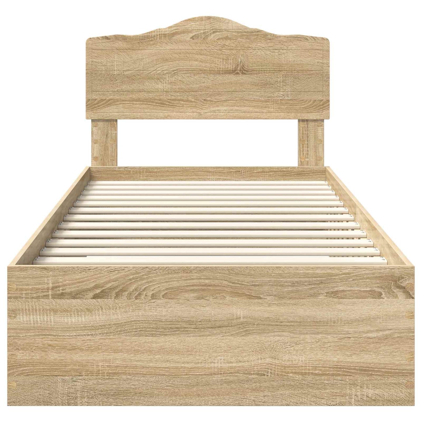Struttura del letto Rovere Sonoma 90 x 190 cm Legno multistrato | homemem39