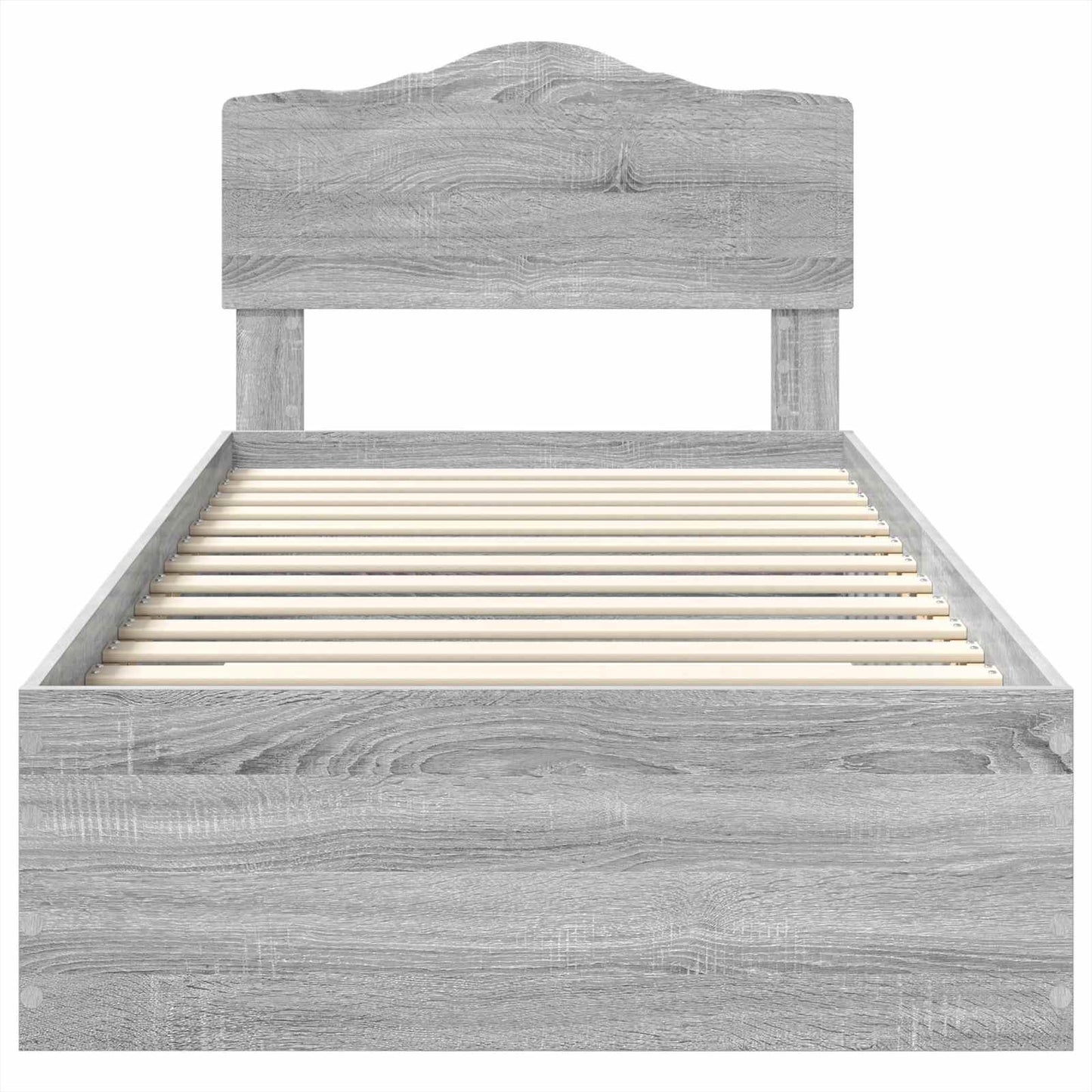 Struttura del letto Grigio Sonoma 90 x 190 cm Legno multistrato | homemem39