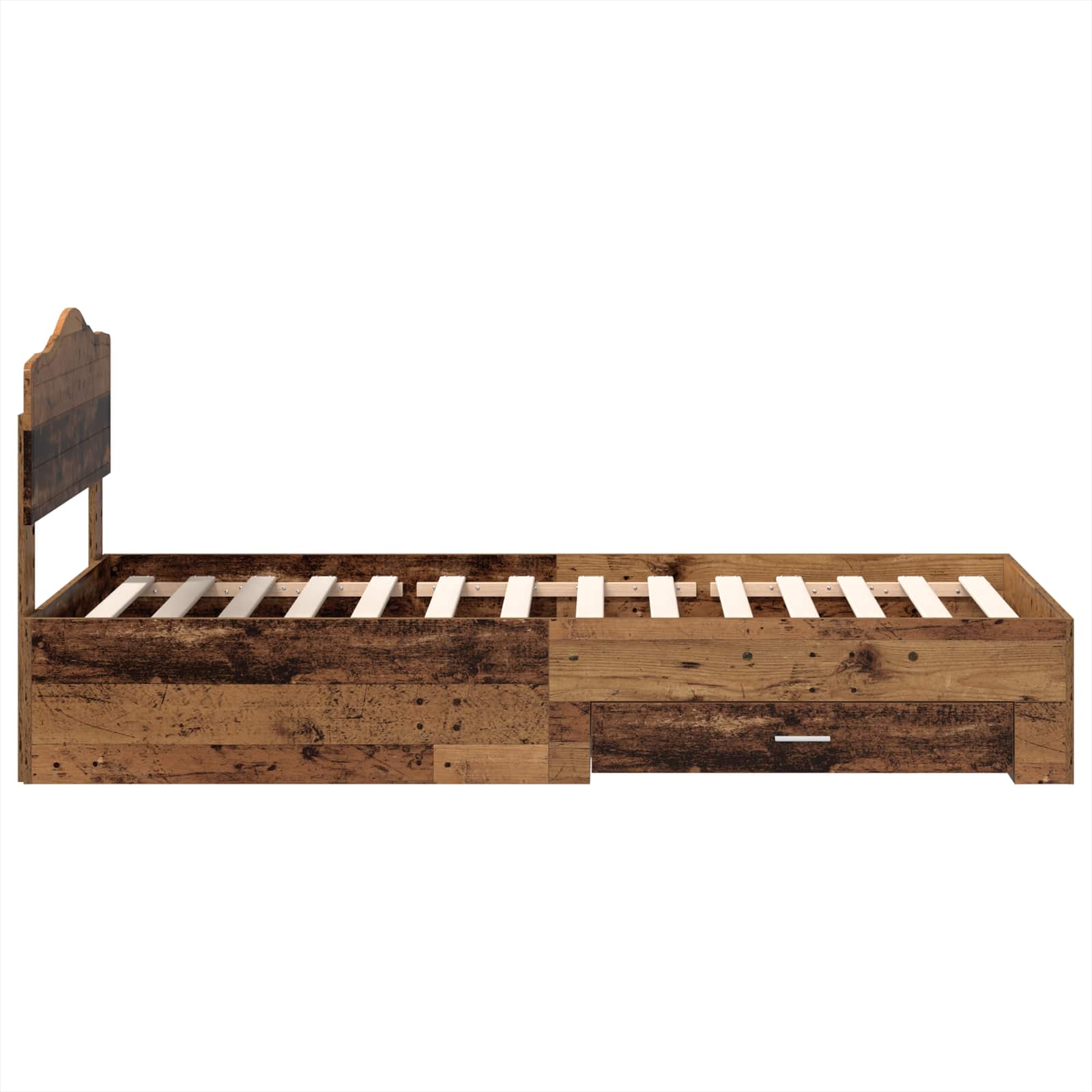 Struttura del letto Legno vecchio 90 x 190 cm Legno multistrato | homemem39