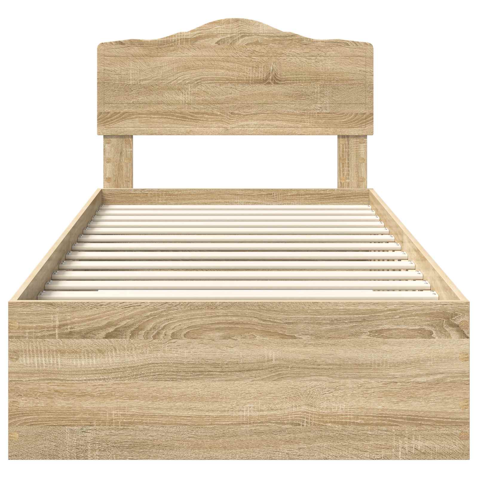Struttura del letto Rovere Sonoma 70 x 190 cm Legno multistrato | homemem39