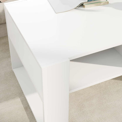 Tavolino da salotto Bianco 92 x 53 x 45 cm Legno multistrato | homemem39