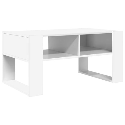 Tavolino da salotto Bianco 92 x 53 x 45 cm Legno multistrato | homemem39