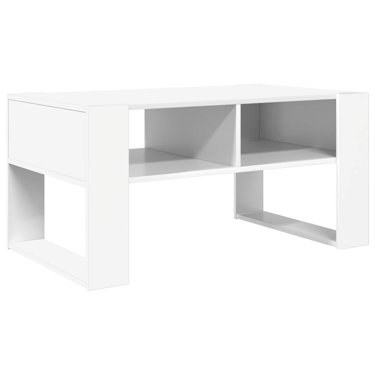Tavolino da salotto Bianco 92 x 53 x 45 cm Legno multistrato | homemem39