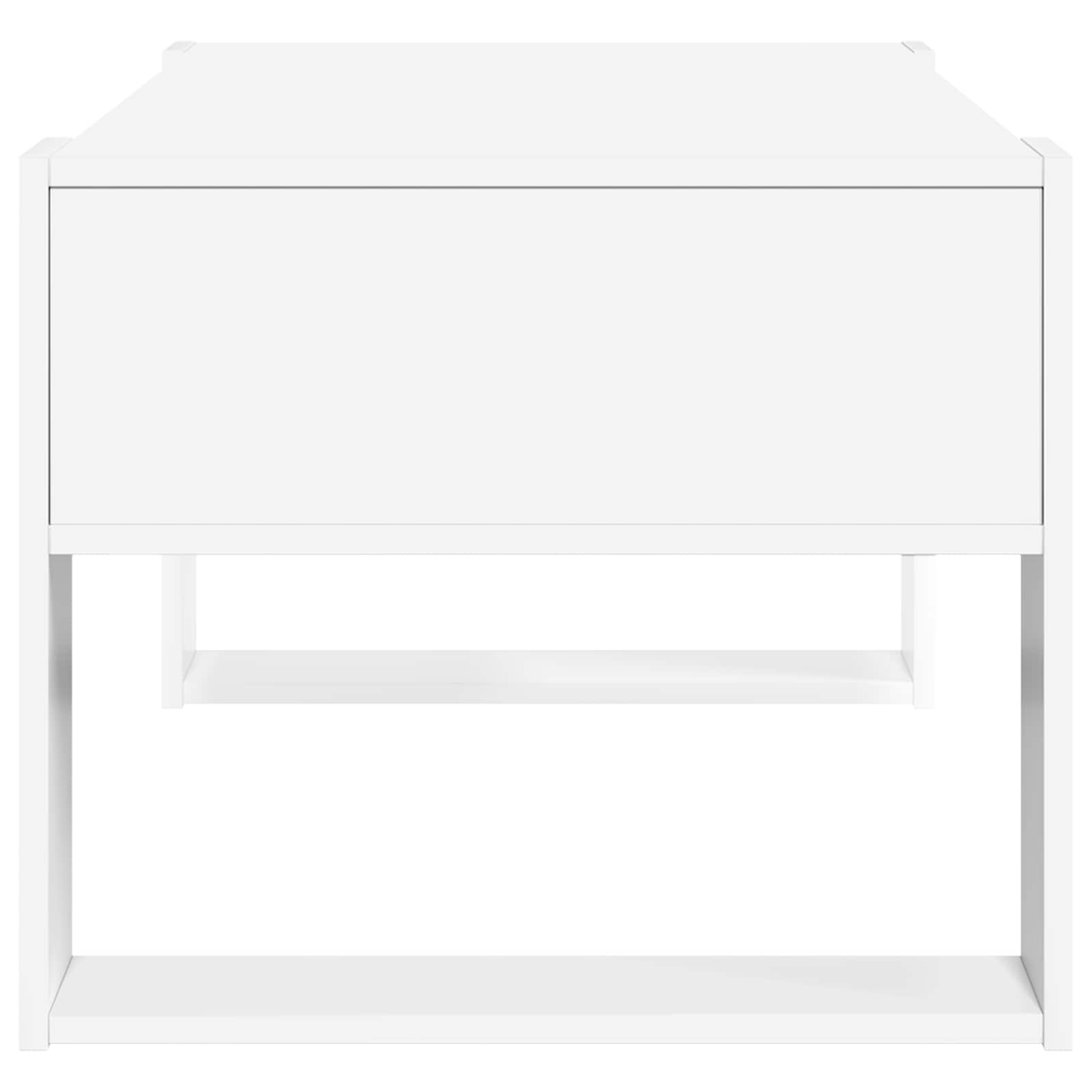Tavolino da salotto Bianco 92 x 53 x 45 cm Legno multistrato | homemem39
