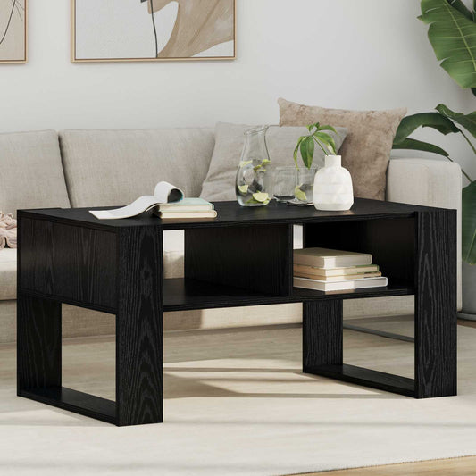 Tavolino da salotto Rovere Nero 92 x 53 x 45 cm | homemem39