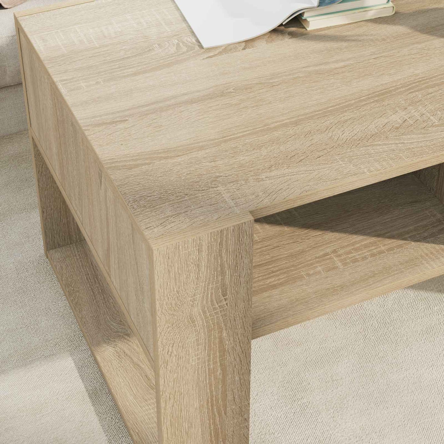 Tavolino da salotto Rovere Sonoma 92 x 53 x 45 cm | homemem39