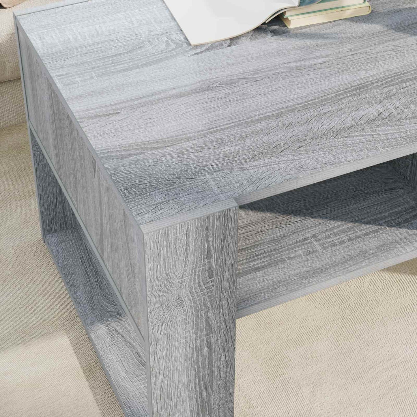 Tavolino da salotto Grigio Sonoma 92 x 53 x 45 cm | homemem39