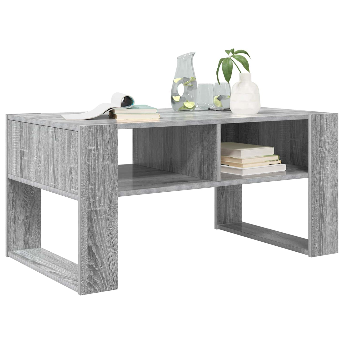 Tavolino da salotto Grigio Sonoma 92 x 53 x 45 cm | homemem39