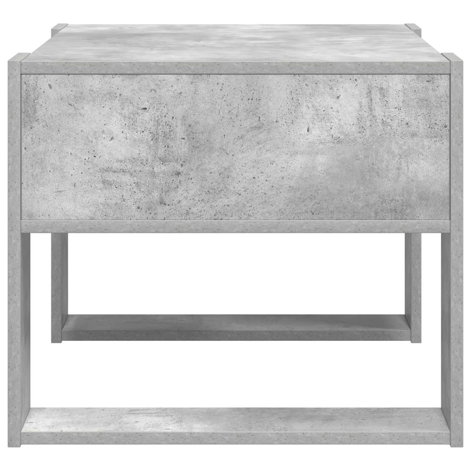 Tavolino da salotto Grigio cemento 66 x 53 x 45 cm | homemem39