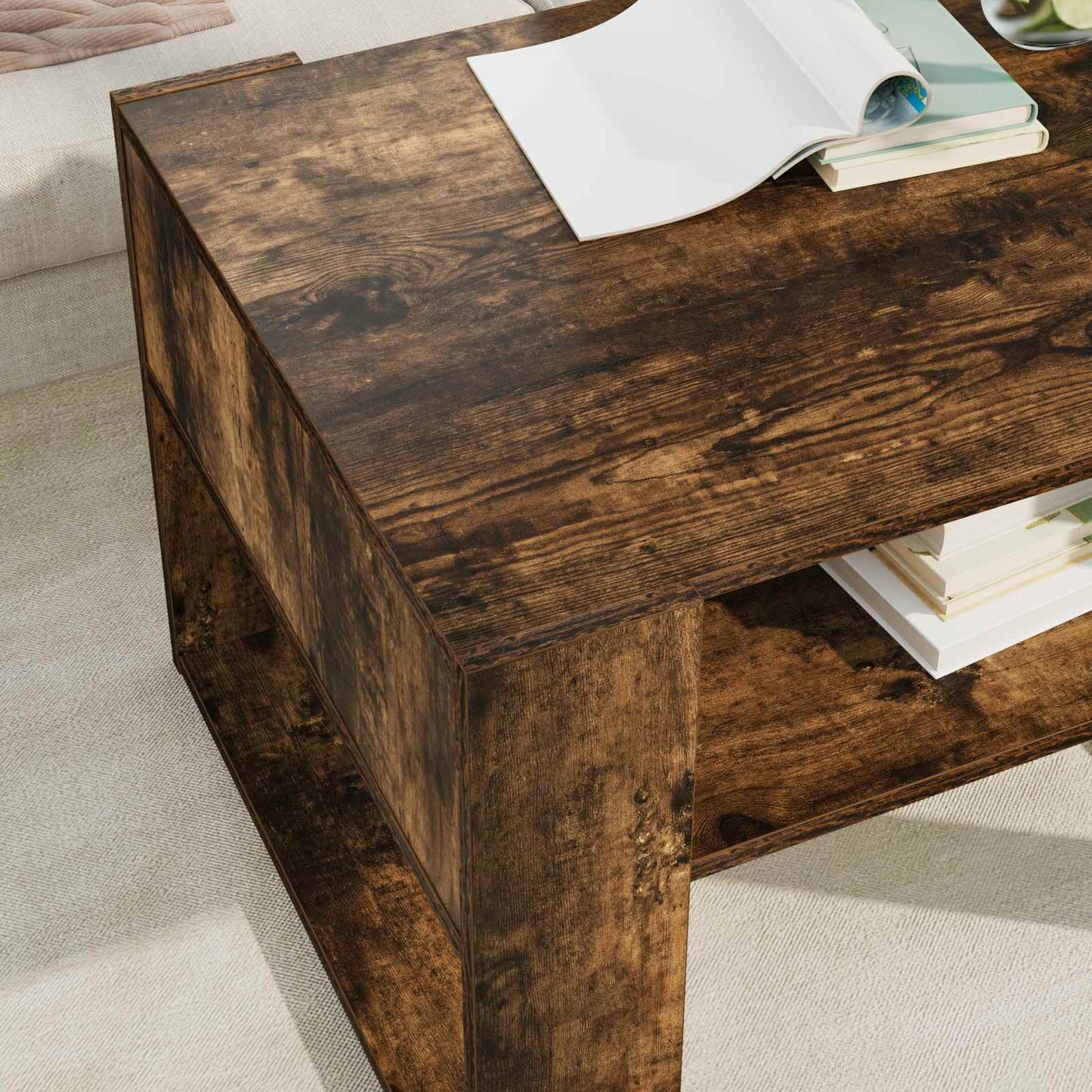 Tavolino da salotto Rovere fumé 66 x 53 x 45 cm | homemem39