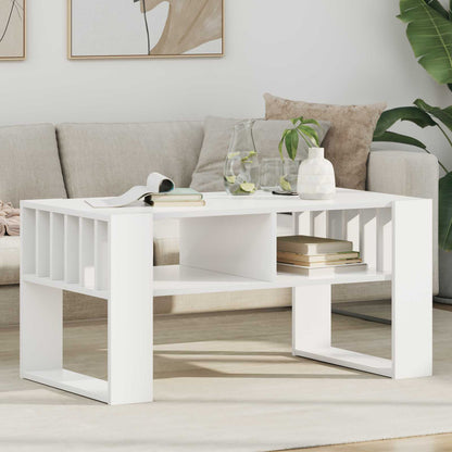 Tavolino da salotto Bianco 92 x 49,5 x 45 cm Legno multistrato | homemem39