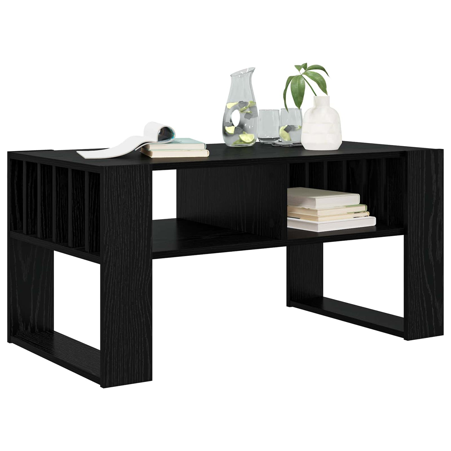 Tavolino da salotto Rovere Nero 92 x 49,5 x 45 cm | homemem39