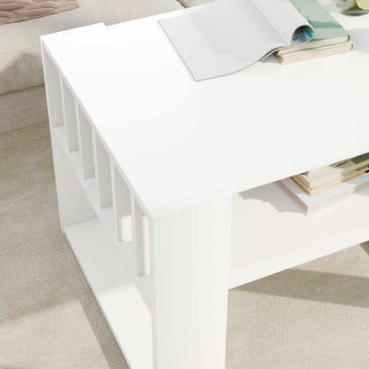 Tavolino da salotto Bianco 66 x 49,5 x 45 cm Legno multistrato | homemem39