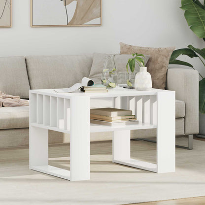 Tavolino da salotto Bianco 66 x 49,5 x 45 cm Legno multistrato | homemem39