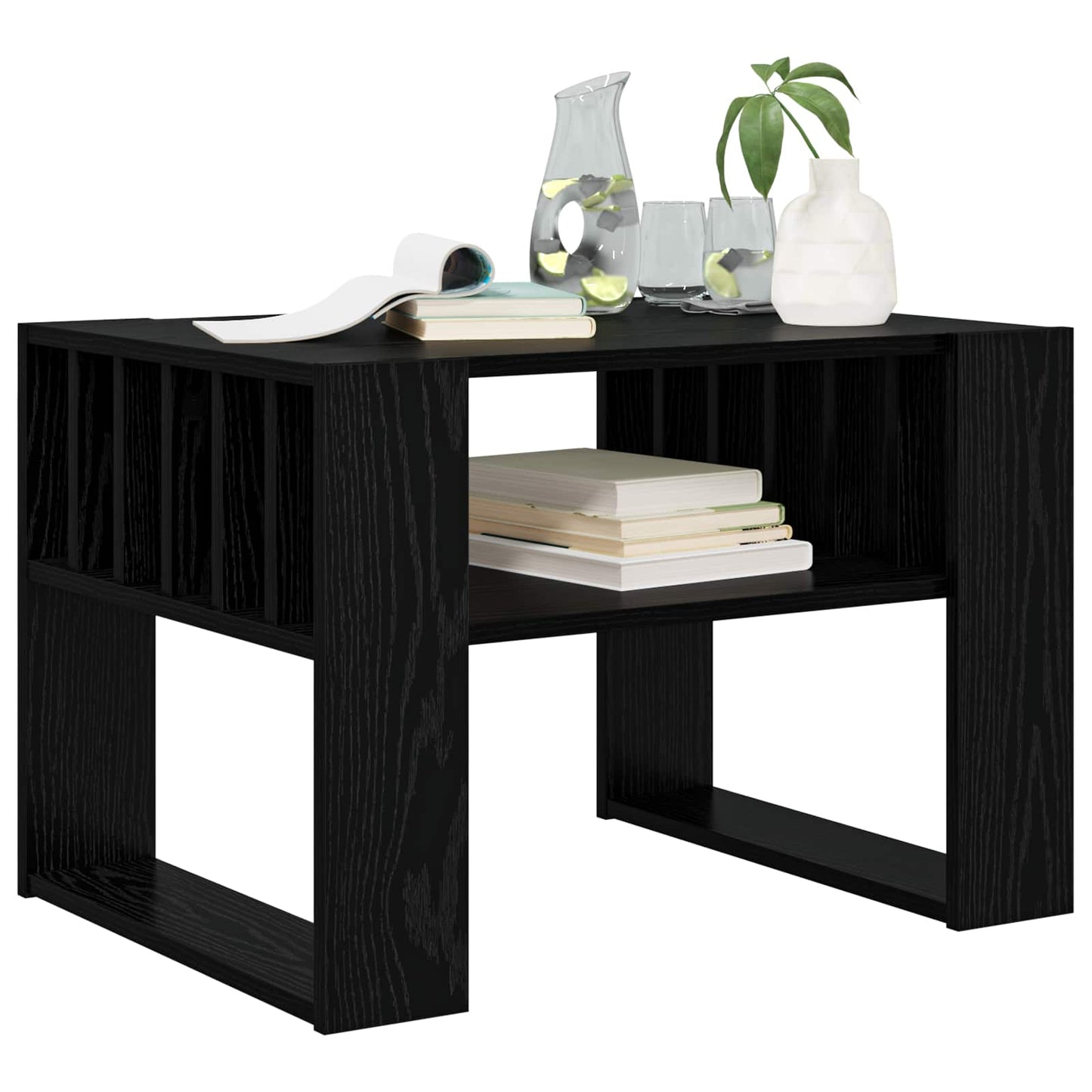 Tavolino da salotto Rovere Nero 66 x 49,5 x 45 cm | homemem39