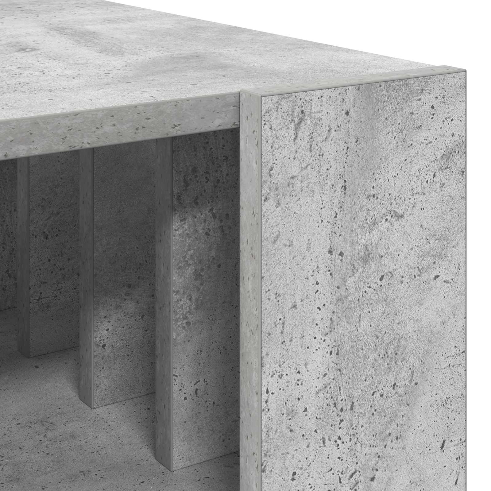 Tavolino da salotto Grigio cemento 66 x 49,5 x 45 cm | homemem39