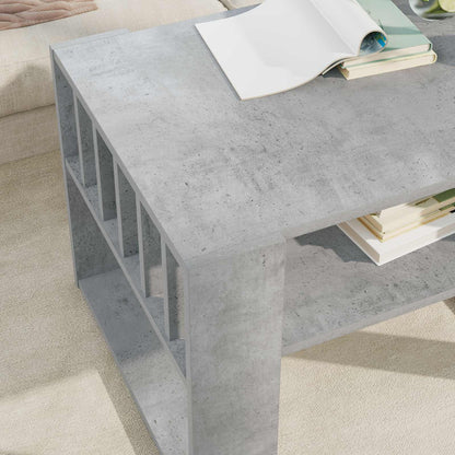 Tavolino da salotto Grigio cemento 66 x 49,5 x 45 cm | homemem39
