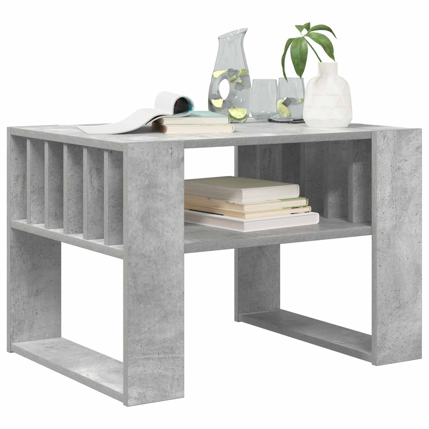 Tavolino da salotto Grigio cemento 66 x 49,5 x 45 cm | homemem39