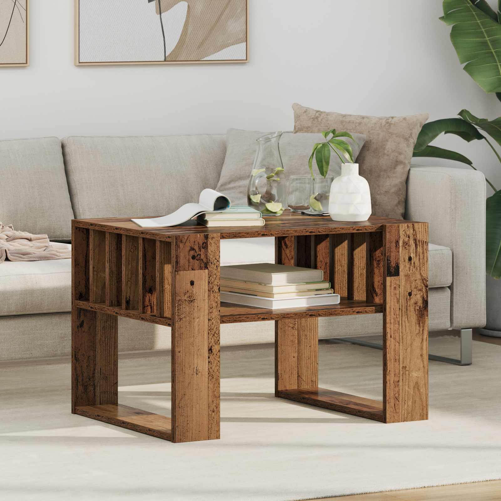 Tavolino da salotto Legno vecchio 66 x 49,5 x 45 cm | homemem39