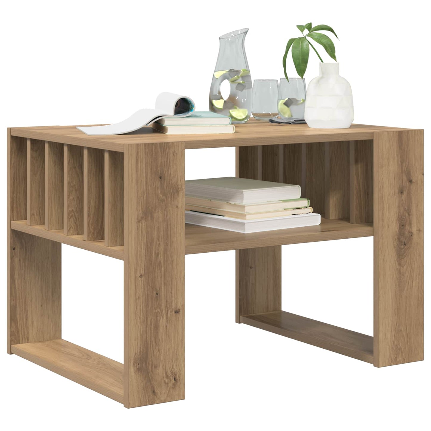 Tavolino da salotto Rovere artigianale 66 x 49,5 x 45 cm | homemem39