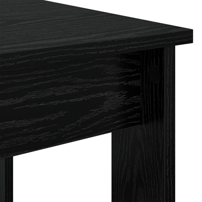 Set di Tavolini da Caffè 2 pcs Rovere Nero Legno multistrato