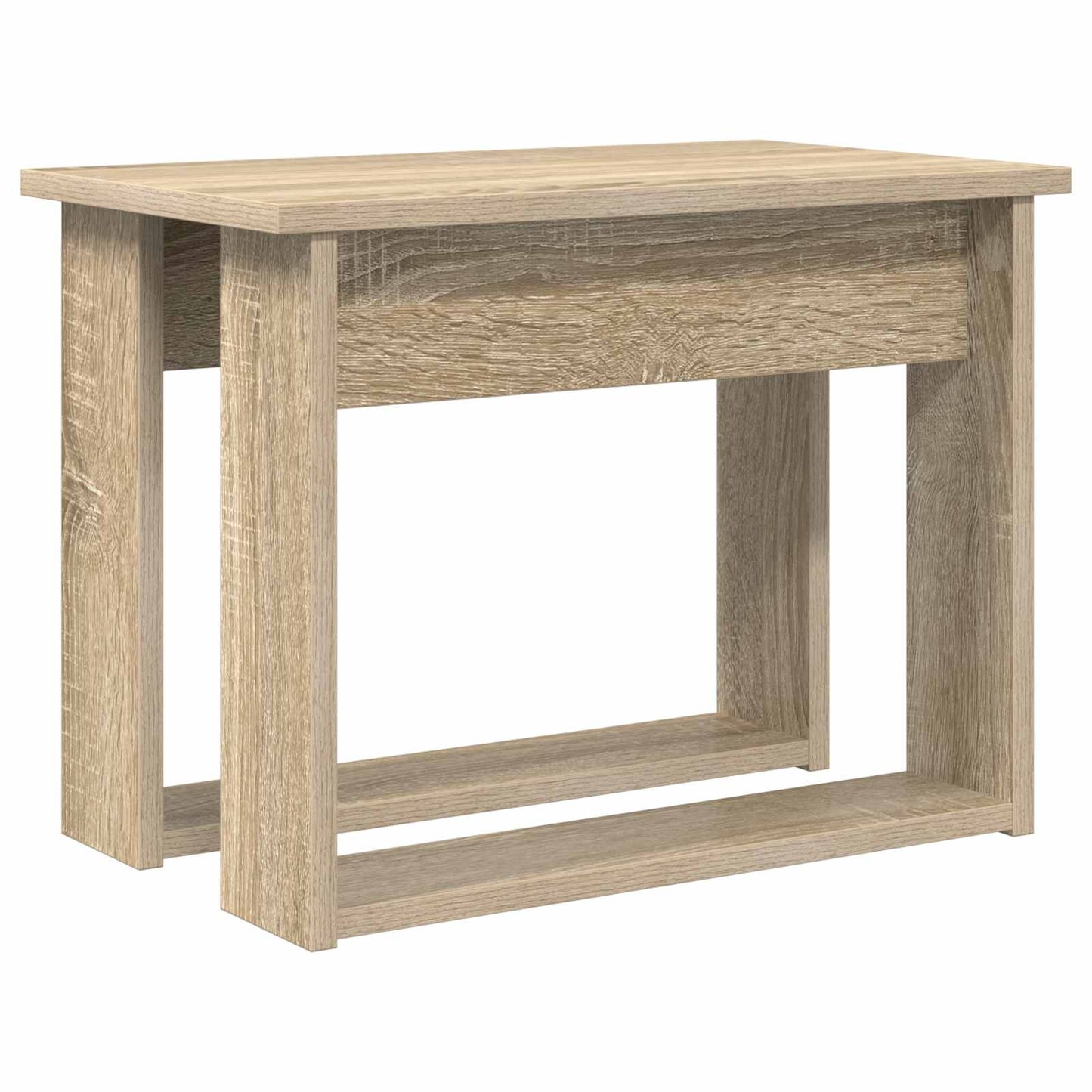 Set di Tavolini da Caffè 2 pcs Rovere Sonoma Legno multistrato