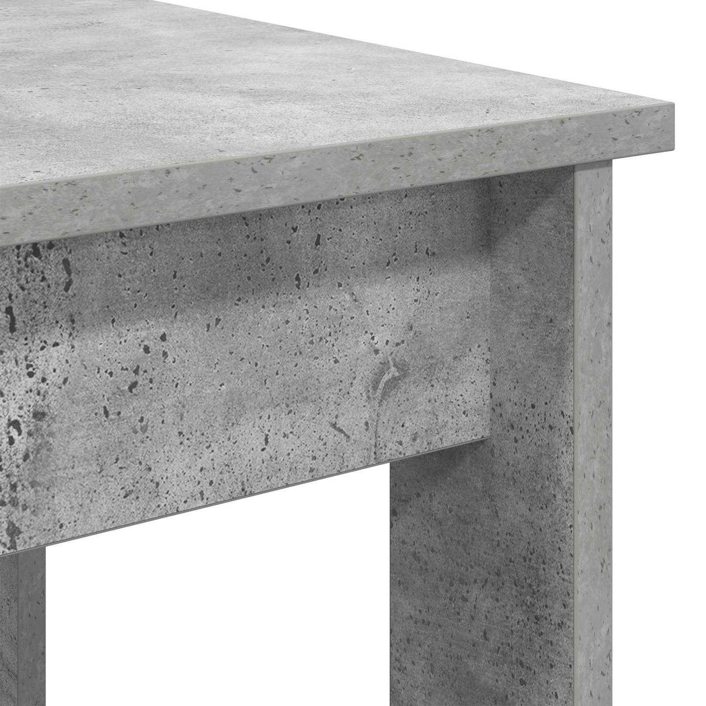 Set di Tavolini da Caffè 2 pcs Grigio cemento Legno multistrato