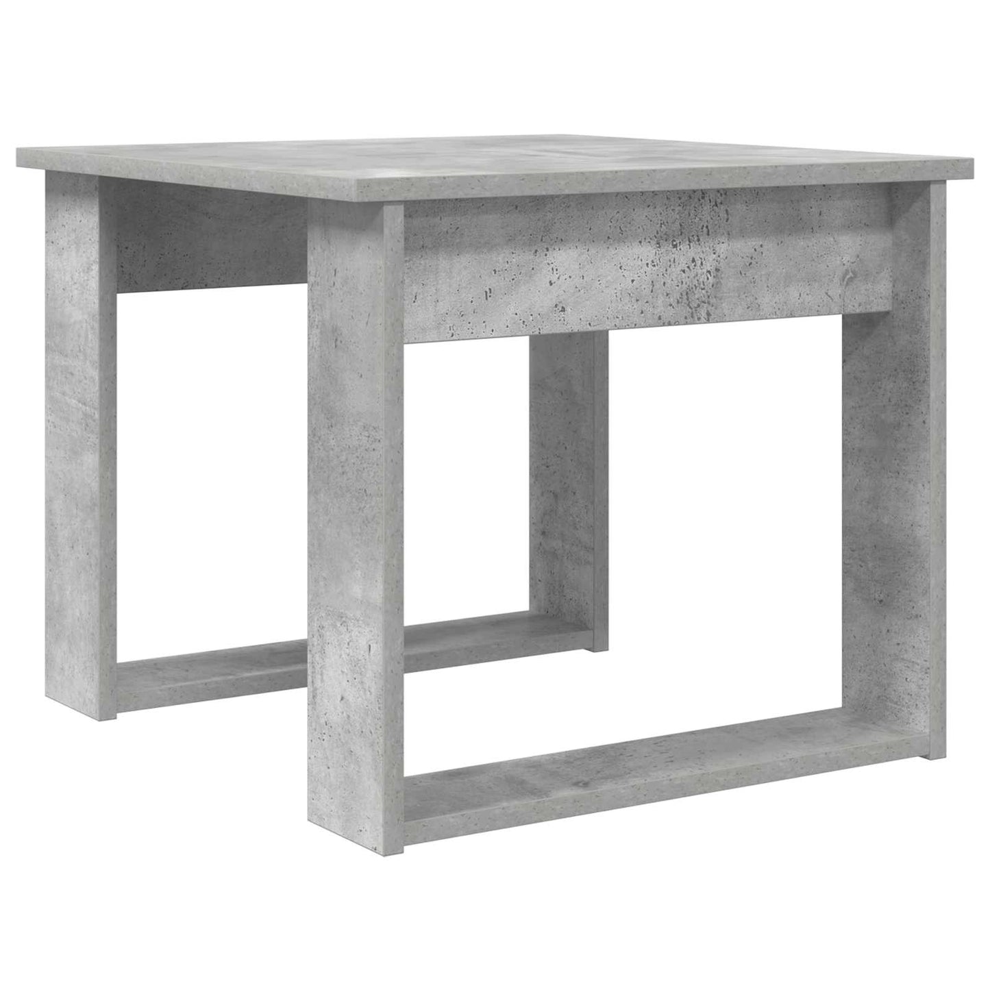 Set di Tavolini da Caffè 2 pcs Grigio cemento Legno multistrato | homemem39
