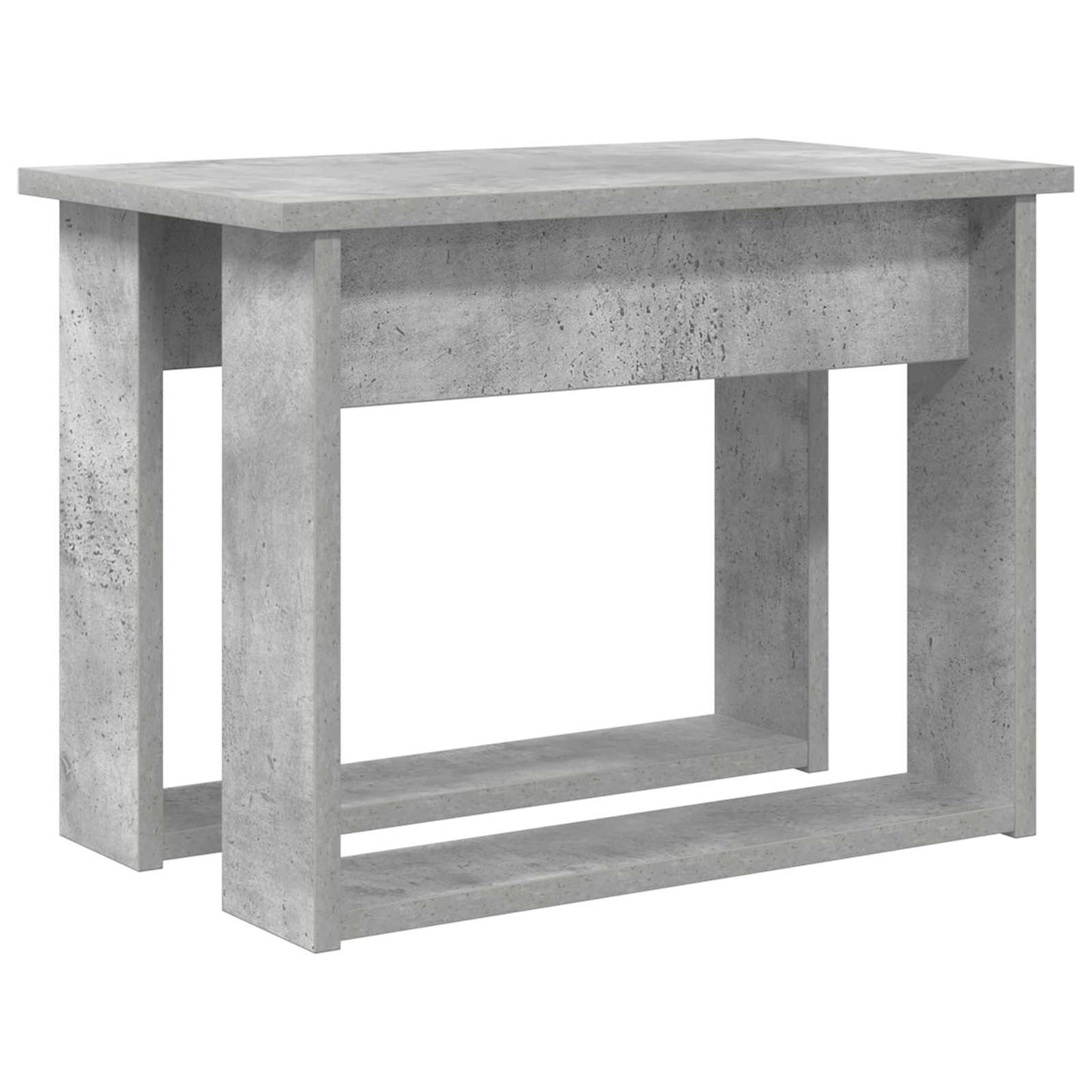 Set di Tavolini da Caffè 2 pcs Grigio cemento Legno multistrato