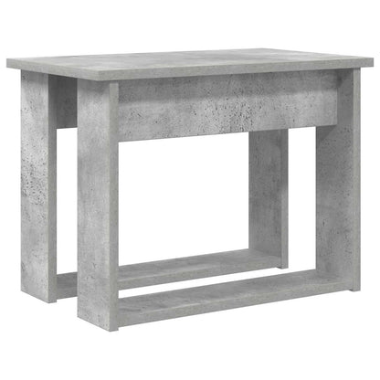 Set di Tavolini da Caffè 2 pcs Grigio cemento Legno multistrato