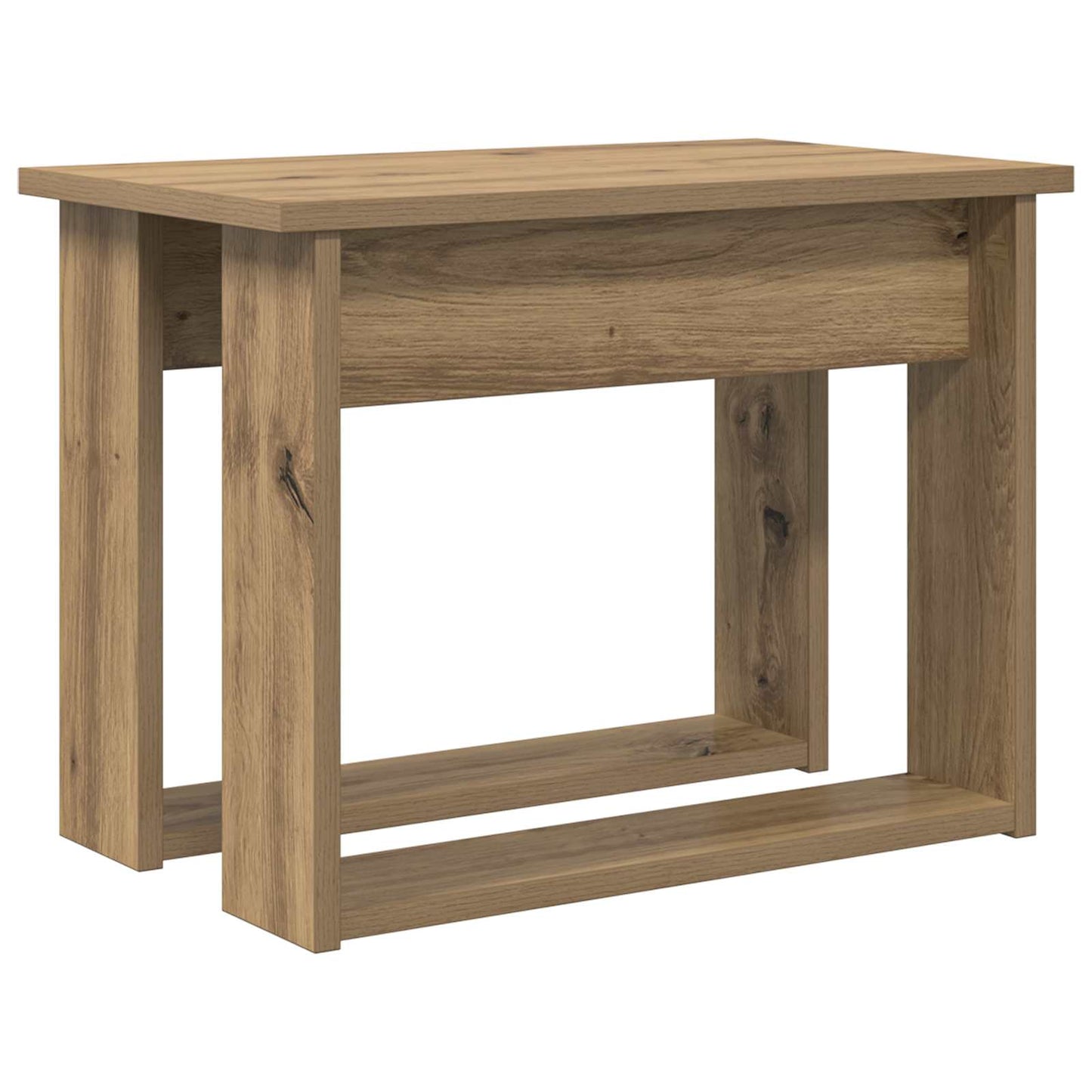 Set di Tavolini da Caffè 2 pcs Rovere artigianale | homemem39